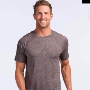 RHONE Reign short sleeve t shirt Heather Brown/L